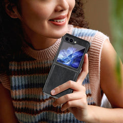 Funda para teléfono de PU con textura de cab...