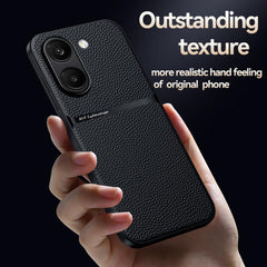 Funda para teléfono de piel de lichi con cob...