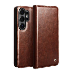 Funda de cuero genuino para teléfono QIALINO...