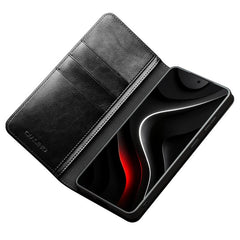 Funda de cuero genuino para teléfono QIALINO...