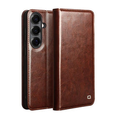 Funda de cuero genuino para teléfono QIALINO...