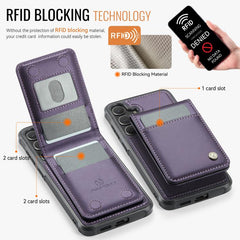 Estuche para teléfono de PU con tarjetero RF...