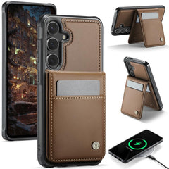 Estuche para teléfono de PU con tarjetero RF...