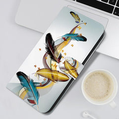 Funda de cuero para teléfono con dibujo de c...