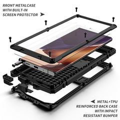 Estuche protector de silicona y metal a prue...