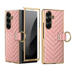 Estuche de cuero para teléfono con anillo de...