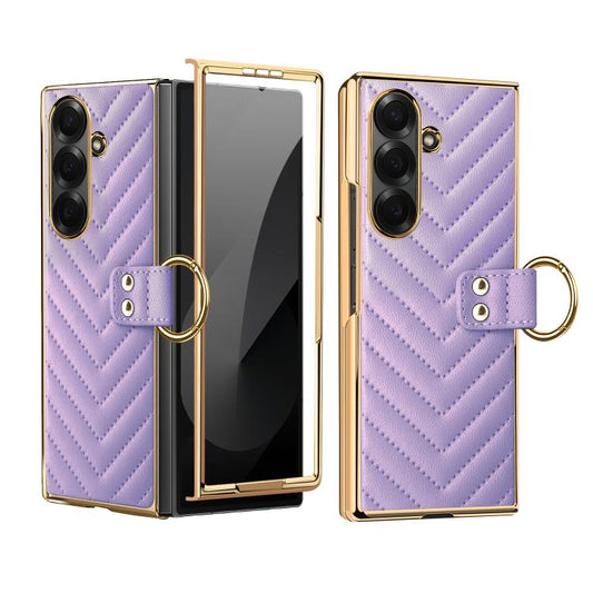 Estuche de cuero para teléfono con anillo de...