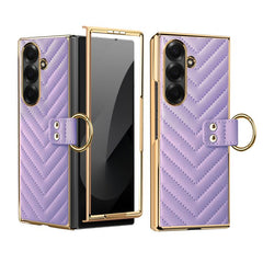 Estuche de cuero para teléfono con anillo de...