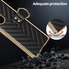 Estuche de cuero para teléfono con anillo de...