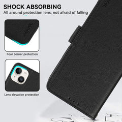 Funda para teléfono RFID de cuero con patrón...