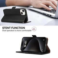 Funda para teléfono RFID de cuero con patrón...