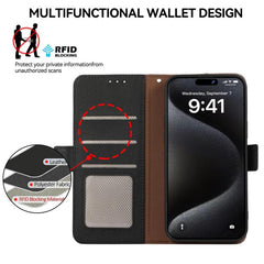 Funda para teléfono RFID de cuero con patrón...