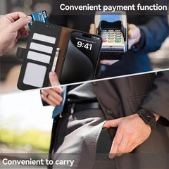 Funda para teléfono RFID de cuero con patrón...