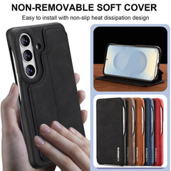 LC.IMEEKE Funda de cuero con tapa para teléf...