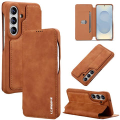 LC.IMEEKE Funda de cuero con tapa para teléf...