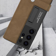 Funda de cuero para teléfono con tapa tipo b...