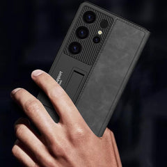 Funda de cuero para teléfono con tapa tipo b...