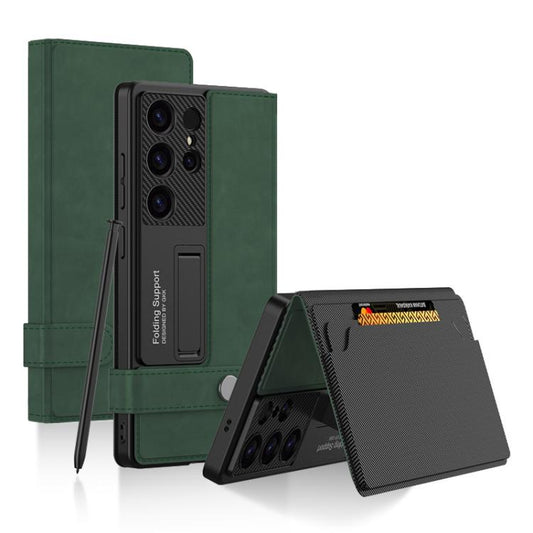 Funda de cuero para teléfono con tapa tipo b...