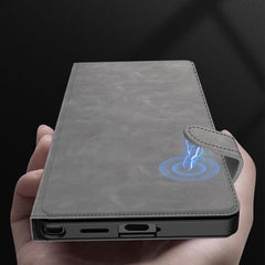 Funda de cuero para teléfono con tapa tipo b...