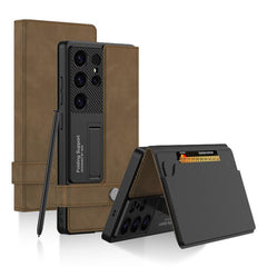 Funda de cuero para teléfono con tapa tipo b...