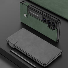 Funda de cuero para teléfono con tapa tipo b...