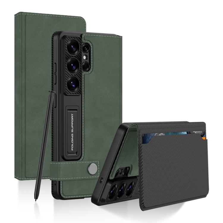 Funda de cuero para teléfono con tapa tipo b...