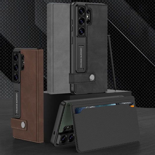 Funda de cuero para teléfono con tapa tipo b...