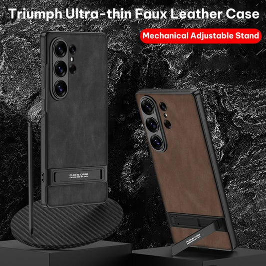 Estuche para teléfono de cuero esmerilado ul...