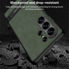 Estuche para teléfono de cuero esmerilado ul...