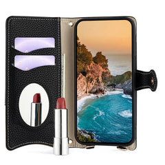 Funda para teléfono de piel de lichi con for...
