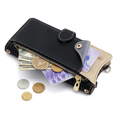 Funda para teléfono de piel de lichi con for...