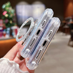 Estuche para teléfono MagSafe con purpurina ...