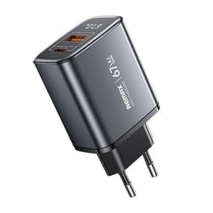Cargador rápido REMAX U2-AC de 67 W con pant...