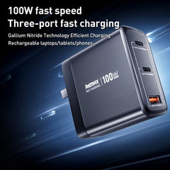 Cargador rápido REMAX U2-AC de 100 W con pue...
