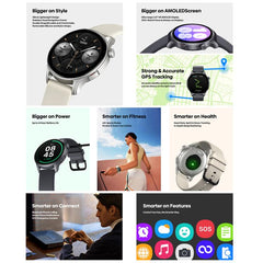 Reloj inteligente Zeblaze Btalk 3 con GPS y pantalla AMOLED de 1,43 pulgadas