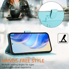 Funda de cuero RFID para teléfono con reliev...