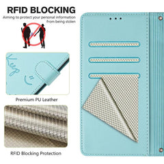 Funda de cuero RFID para teléfono con reliev...