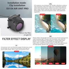 Filtro de lente de cámara para DJI O4 Air Un...