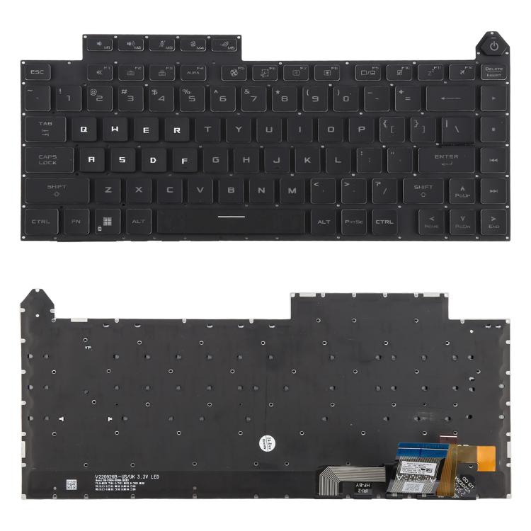 US Version Colorful Backlit Laptop Keyboard ...