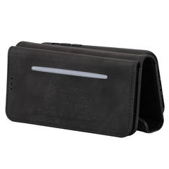 Estuche de cuero con tapa horizontal y crema...