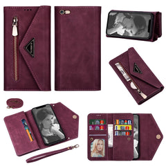 Estuche de cuero con tapa horizontal y crema...