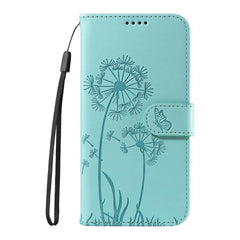Funda de cuero tipo libro con estampado de d...