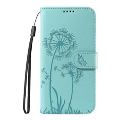 Funda de cuero tipo libro con estampado de d...