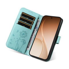 Funda de cuero tipo libro con estampado de d...