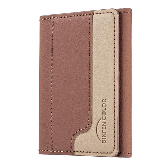 Color Matching Magnetic Wallet Card Bag Case