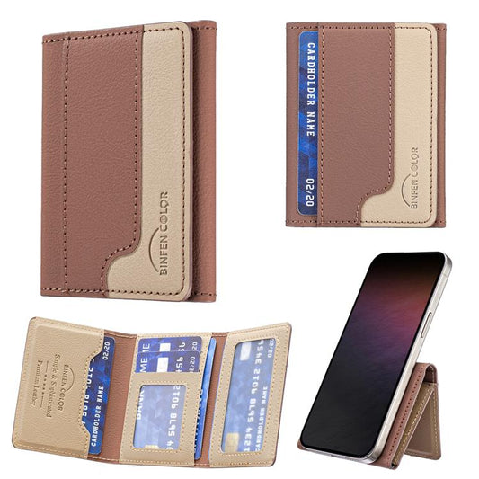 Color Matching Magnetic Wallet Card Bag Case