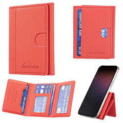 Solid Color Magnetic Wallet Card Bag Case