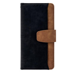 Funda para teléfono de cuero con costuras de...