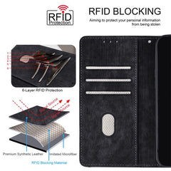 Funda para teléfono de cuero con costuras de...
