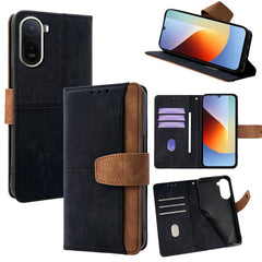 Funda para teléfono de cuero con costuras de...